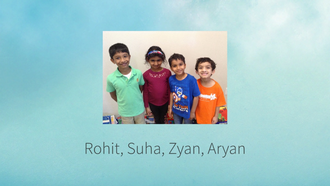 Separator Rohit, Suha, Zyan, And Aryan